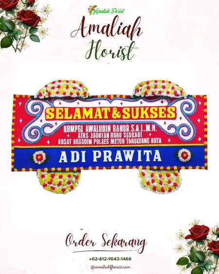 Papan Bunga Ucapan Selamat Gemaharjo